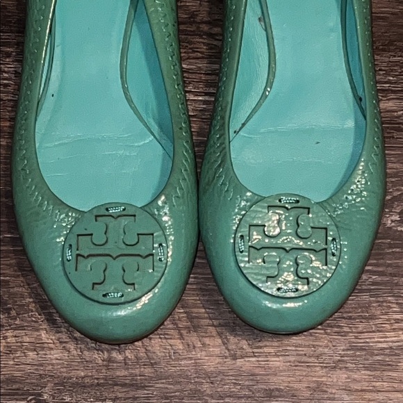 Studded Ballet: Women Tory Burch Vibrant Green Flats